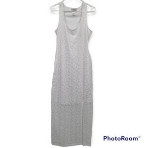 Stitch Btween White Beach Wedding Lace Maxi Dress Sleeveless Large